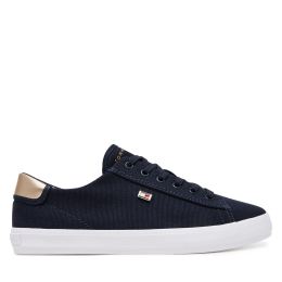 Снимка на Сникърси Tommy Hilfiger Vulc Canvas Lace Up Sneaker FW0FW08647 Тъмносин