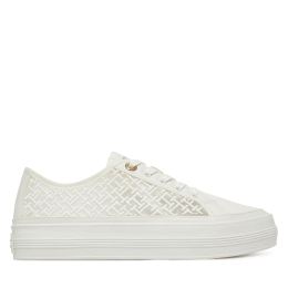 Снимка на Сникърси Tommy Hilfiger Vulc Embroidered Sneaker FW0FW08685 Бял