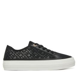 Снимка на Сникърси Tommy Hilfiger Vulc Embroidered Sneaker FW0FW08685 Черен