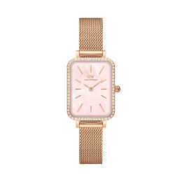 Снимка на Часовник Daniel Wellington Quadro Mesh DW00100669 Розово злато