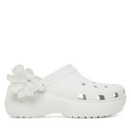 Снимка на Чехли Crocs Classic Bouquet Platform Clog 211292 Бял