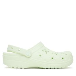 Снимка на Чехли Crocs Classic Floral Cut-Out Clog 210927 Зелен
