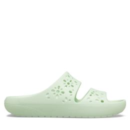Снимка на Чехли Crocs Classic Floral Cutout Sandal 210966 Зелен