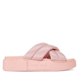 Снимка на Чехли Tommy Jeans Tjw Flatform Sandal EN0EN02775 Розов