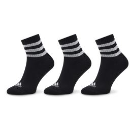 Снимка на Чорапи къси унисекс adidas 3-Stripes Cushioned Sportswear Mid-Cut Socks 3 Pairs IC1317 Черен