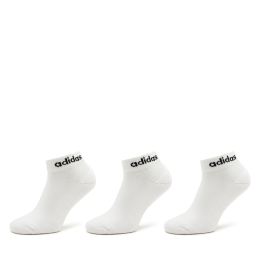 Снимка на Чорапи къси унисекс adidas Linear Ankle Socks Cushioned Socks 3 Pairs HT3457 Бял