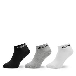 Снимка на Чорапи къси унисекс adidas Linear Ankle Socks Cushioned Socks 3 Pairs IC1304 Сив