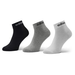 Снимка на Чорапи къси унисекс adidas Think Linear Ankle Socks 3 Pairs IC1306 Сив