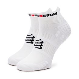 Снимка на Чорапи къси унисекс Compressport Pro Racing Socks V4.0 Run Low XU00047B Бял