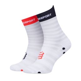 Снимка на Чорапи къси унисекс Compressport Pro Racing Socks v4.0 Ultralight Run Low XU00051B Бял