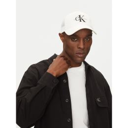 Снимка на Шапка с козирка Calvin Klein Jeans Monologo LV04G5065G Бял