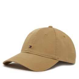 Снимка на Шапка с козирка Tommy Hilfiger Essential Flag Soft Cap AW0AW17632 Бежов