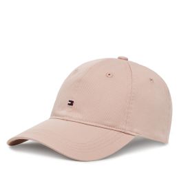 Снимка на Шапка с козирка Tommy Hilfiger Essential Flag Soft Cap AW0AW17632 Розов