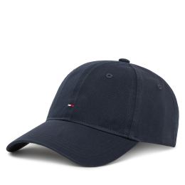 Снимка на Шапка с козирка Tommy Hilfiger Essential Flag Soft Cap AW0AW17632 Тъмносин