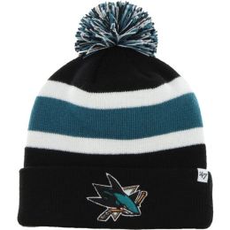 Снимка на 47 NHL SAN JOSE SHARKS BREAKAWAY CUFF KNIT Зимна шапка, черно, размер