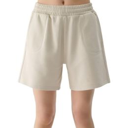 Снимка на 4F SHORTS CAS Дамаски трикотажни къси панталони, бежово, размер