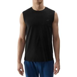 Снимка на 4F SLEEVELESS BASIC Мъжки потник, черно, размер
