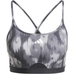 Снимка на adidas AEROREACT BRA Дамско бюстие, сиво, размер