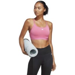 Снимка на adidas AEROREACT LS P Дамски спортен сутиен, розово, размер