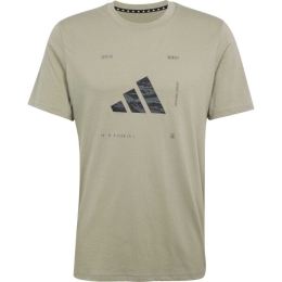 Снимка на adidas CAMO BADGE OF SPORT TEE Мъжка тениска, khaki, размер XXL