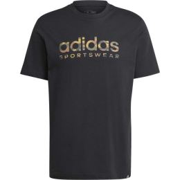 Снимка на adidas CAMO LINEAR GRAPHIC TEE Мъжка тениска, черно, размер