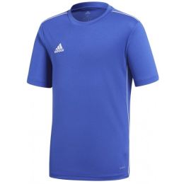 Снимка на adidas CORE18 JSY Y Юношеска футболна фланелка, синьо, размер