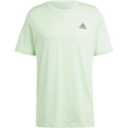 Снимка на adidas ESSENTIALS SINGLE JERSEY EMBROIDERED Мъжка тениска, светло-зелено, размер
