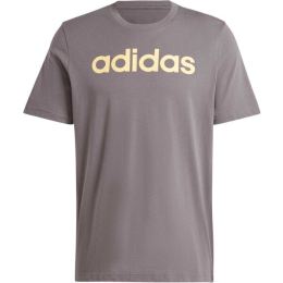 Снимка на adidas ESSENTIALS SINGLE JERSEY LINEAR EMBROIDERED LOGO TEE Мъжка тениска, сиво, размер XXL