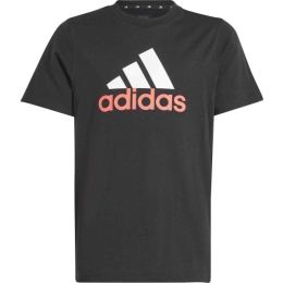 Снимка на adidas ESSENTIALS TWO-COLOR BIG LOGO COTTON T-SHIRT Младежка тениска, черно, размер