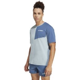 Снимка на adidas MT TEE Мъжка тениска за туризъм, светлосиньо, размер