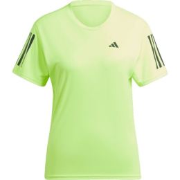 Снимка на adidas OWN THE RUN TEE Дамска тениска за бягане, светлоотразителен неон, размер
