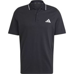 Снимка на adidas PIQUE POLO Мъжка тениска с якичка, черно, размер