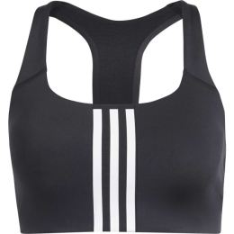 Снимка на adidas POWERIMPACT 3-STRIPES BRA Дамско спортно бюстие, черно, размер
