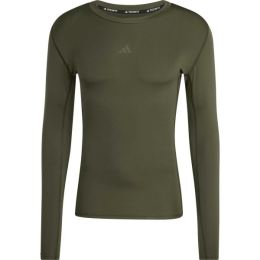 Снимка на adidas TECHFIT LS TEE Мъжка спортна тениска, тъмносиво, размер