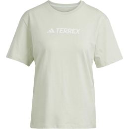 Снимка на adidas TERREX CLASSIC LOGO Дамска тениска, светло-зелено, размер