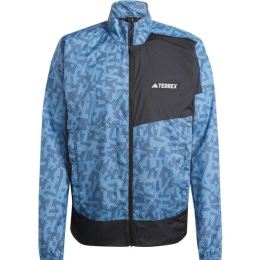 Снимка на adidas TERREX TRAUL RUNNING JACKET Мъжко ветроустойчиво яке, синьо, размер