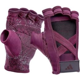 Снимка на adidas TRAINING GLOVES W Дамски ръкавици за фитнес, винен, размер