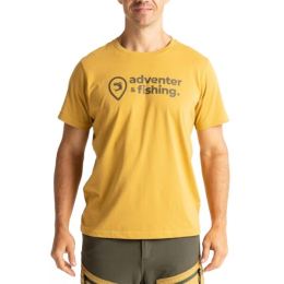 Снимка на ADVENTER & FISHING COTTON SHIRT WHITE & BLUEFIN Мъжка тениска, кафяво, размер
