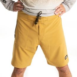 Снимка на ADVENTER & FISHING UV SHORTS SAND Мъжки къси панталони за риболов, жълто, размер