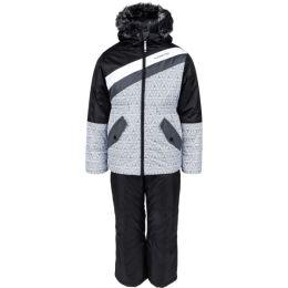 Снимка на ALPINE PRO SLAVICO Момичешки ски комплект, черно, размер 116-122