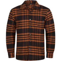 Снимка на ALPINE PRO UFER Мъжка риза, кафяво, размер