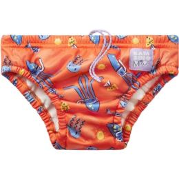 Снимка на Bambinomio STRETCH Бебешки бански, оранжево, размер