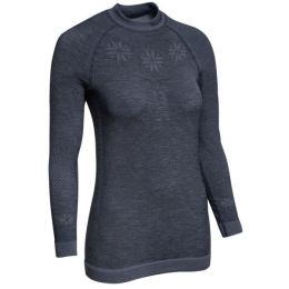 Снимка на Blizzard VIVA LONG SLEEVE WOOL Дамска функционална блуза, тъмносиво, размер