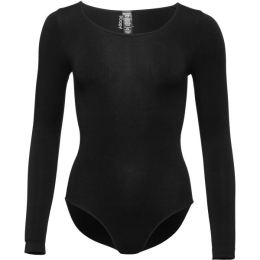 Снимка на BOODY LONG SLEEVE BODYSUIT Дамско боди, черно, размер