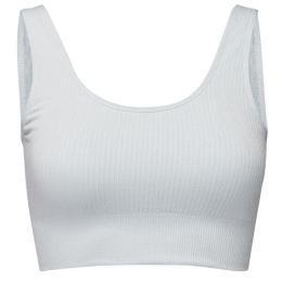 Снимка на BOODY RIBBED SEAMLESS BRA Дамски спортен сутиен, сиво, размер