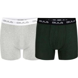 Снимка на Bula 2 PK BULA BOXER Мъжки боксерки, сиво, размер
