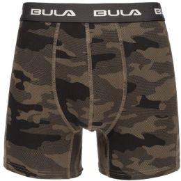 Снимка на Bula Bula PRINT BOXER Мъжки боксерки, кафяво, размер