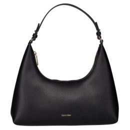 Снимка на Calvin Klein FOIL LOGO SHOULDER BAG Дамска чанта, черно, размер