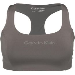 Снимка на Calvin Klein WO - SPORTS BRA MEDIUM SUPPORT Дамско спортно бюстие, тъмносиво, размер