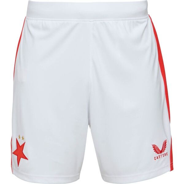 Снимка на CASTORE SLAVIA PRAGUE HOME SHORT Мъжки футболни шорти, бяло, размер
